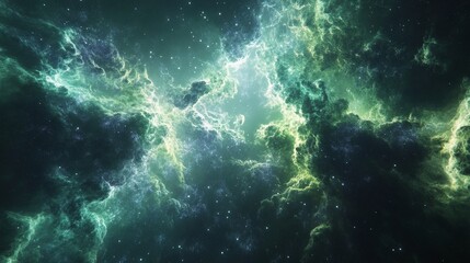 Obraz premium Ethereal Nebula: Swirling Cosmic Masterpiece