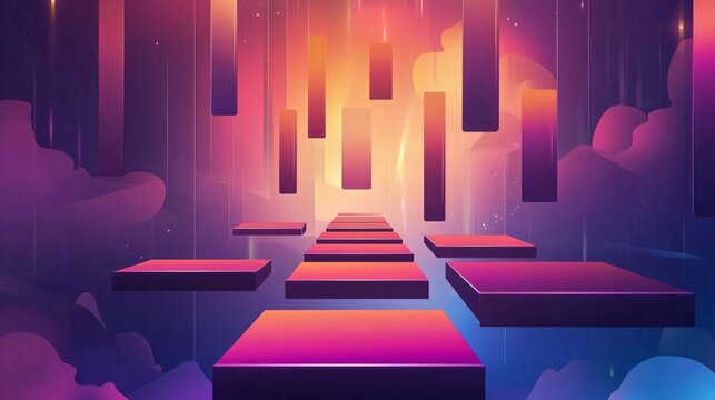 Abstract Leaderboard Game Vectors design