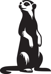 Meerkat silhouette vector