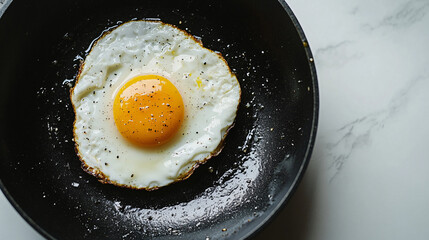 Sunny Side Up Egg in a Pan