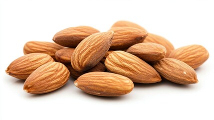 Fototapeta premium image of the almonds. on a white background. cut off