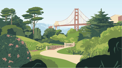 Nature Meets Architecture- Golden Gate Park and the Golden Gate Bridge