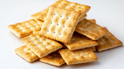 image of the crackers. on a white background. cut off 