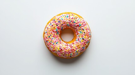 image of the donut chart. on a white background. cut off