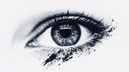 Fototapeta premium image of the eye. on a white background