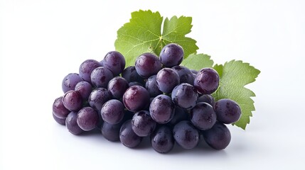 Obraz premium image of the grapes. on a white background. cut off 