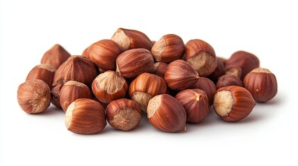Fototapeta premium image of the hazelnuts. on a white background. cut off 