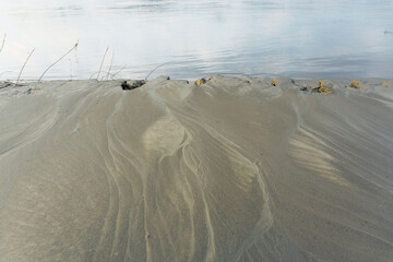 Riverside of Bangladesh. Sacrifice by the river. The river flows by. It's sort of like a background texture.