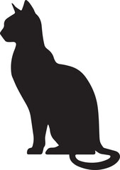black silhouette of a cat