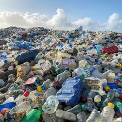 Research on using biotech enzymes to break down plastic waste into reusable compounds