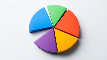 Obraz premium image of the piechart. on a white background