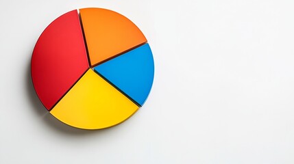 Fototapeta premium image of the piechart. on a white background