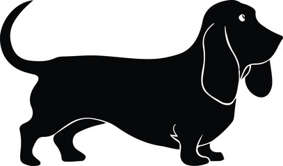Trending Dog Silhouette Vector Design for T-Shirts and Posters.