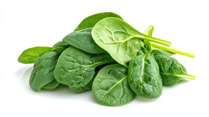 Fototapeta premium image of the spinach. on a white background. cut off