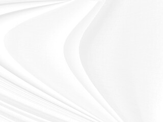 beauty textile soft and clean fabric white abstract smooth curve shape decorate fashion background