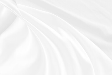 Obraz premium white clean and soft fabric abstract smooth beauty textured. fashion textile free style shape decorate background