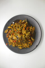 Stir Fried Clams with Roasted Chilli Paste - Asian food style
