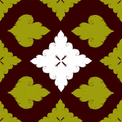 Beautiful seamless ikat pattern for fabric
