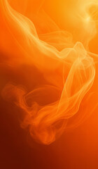 Abstract orange smoke background texture. AI generated.