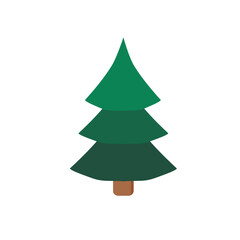 Christmas tree. Vector illustration