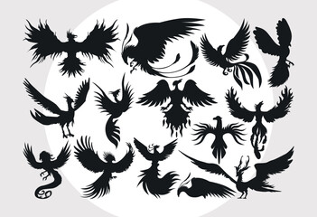 Phoenix SVG Bundle, Bird Svg, Phoenix Wings Svg, Phoenix Rising Svg, Phoenix Bird Svg, Firebird Svg, Tribal Phoenix Svg, Phoenix Silhouette
