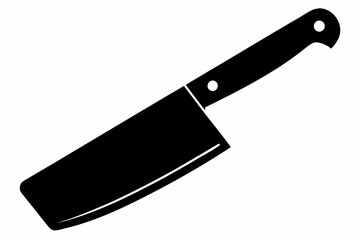 
Butcher knife icon, Butcher knife silhouette vector. Cut of beef meat
