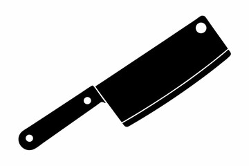 
Butcher knife icon, Butcher knife silhouette vector. Cut of beef meat
