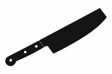 
Butcher knife icon, Butcher knife silhouette vector. Cut of beef meat
