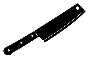 
Butcher knife icon, Butcher knife silhouette vector. Cut of beef meat
