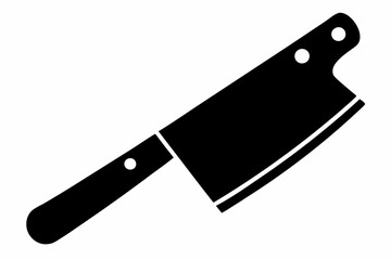 
Butcher knife icon, Butcher knife silhouette vector. Cut of beef meat
