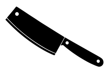 
Butcher knife icon, Butcher knife silhouette vector. Cut of beef meat
