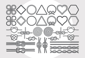 Rope Knot Silhouette Bundle, Nautical Knot SVG, Boat Knots Svg, Anchor Rope Svg © Aysha