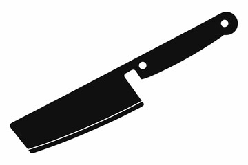 
Butcher knife icon, Butcher knife silhouette vector. Cut of beef meat
