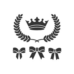 Black and white ornate handdrawn elements