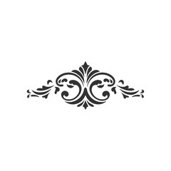 Black and white ornate handdrawn elements