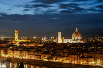 Fototapeta premium Landscape from Michelangelo Piazzale, Cathedral of Santa Maria del Fiore