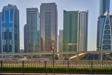 Obraz premium Architecture of Dubai city in Arab Emirates