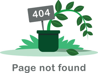 404 page wilted plant transparent background