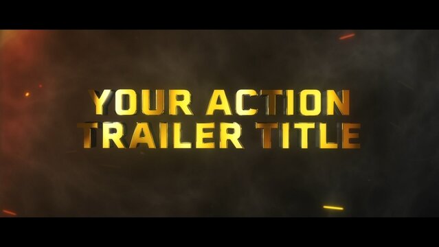 Epic Metalic Blockbuster Movie Trailer Title Intro
