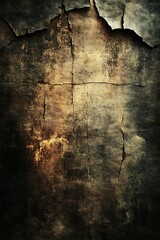 Fototapeta premium A textured, weathered wall showcasing cracks and faded colors, creating a rustic and aged appearance.
