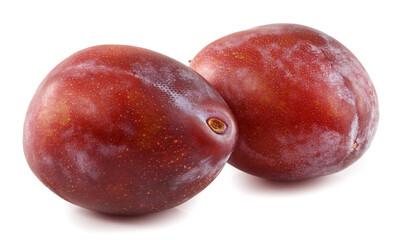 plums isolated
