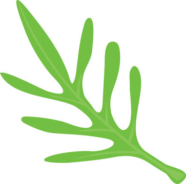 green leaf simple design on white clip art preview