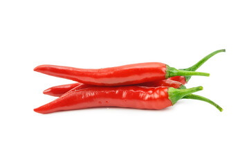 Red hot chili pepper isolated on a white background