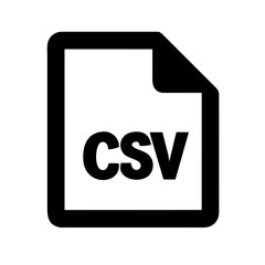 CSV file