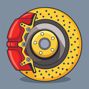 recommend clip art: Brake Caliper liner art vector.