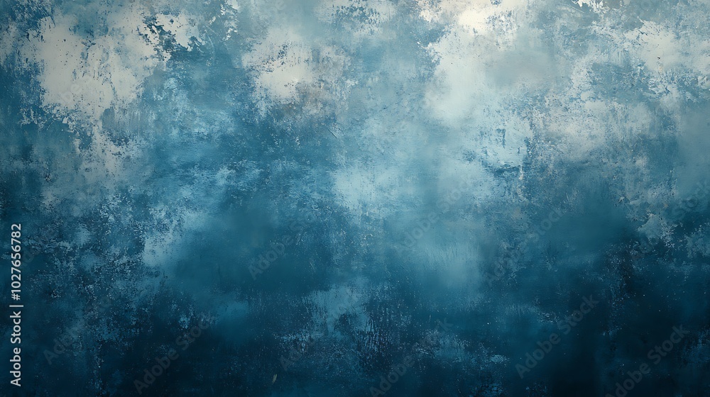 Poster an abstract textured background featuring shades of blue and hints of gray, evoking a sense of calm 