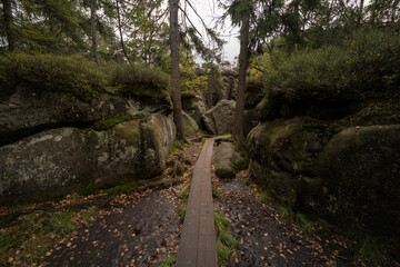 path in the rock