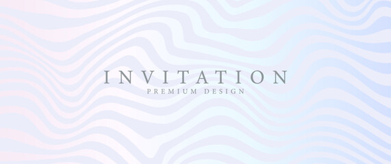 Elegant background with line pattern on luxury pastel color gradient. Premium abstract vector illustration for invitation, flyer, cover design, luxe invite, business banner, prestigious voucher.