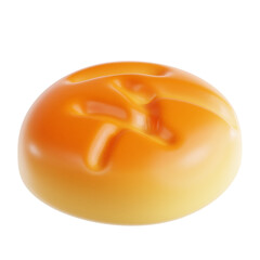 PNG 3D broa de milho illustration isolated on a white background