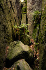 stone wall on the rocks